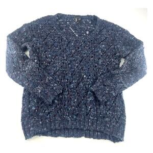 Jeans by Buffalo Sweater Womens Extra Large Navy Blue Knit Eloisa Long Sleeve